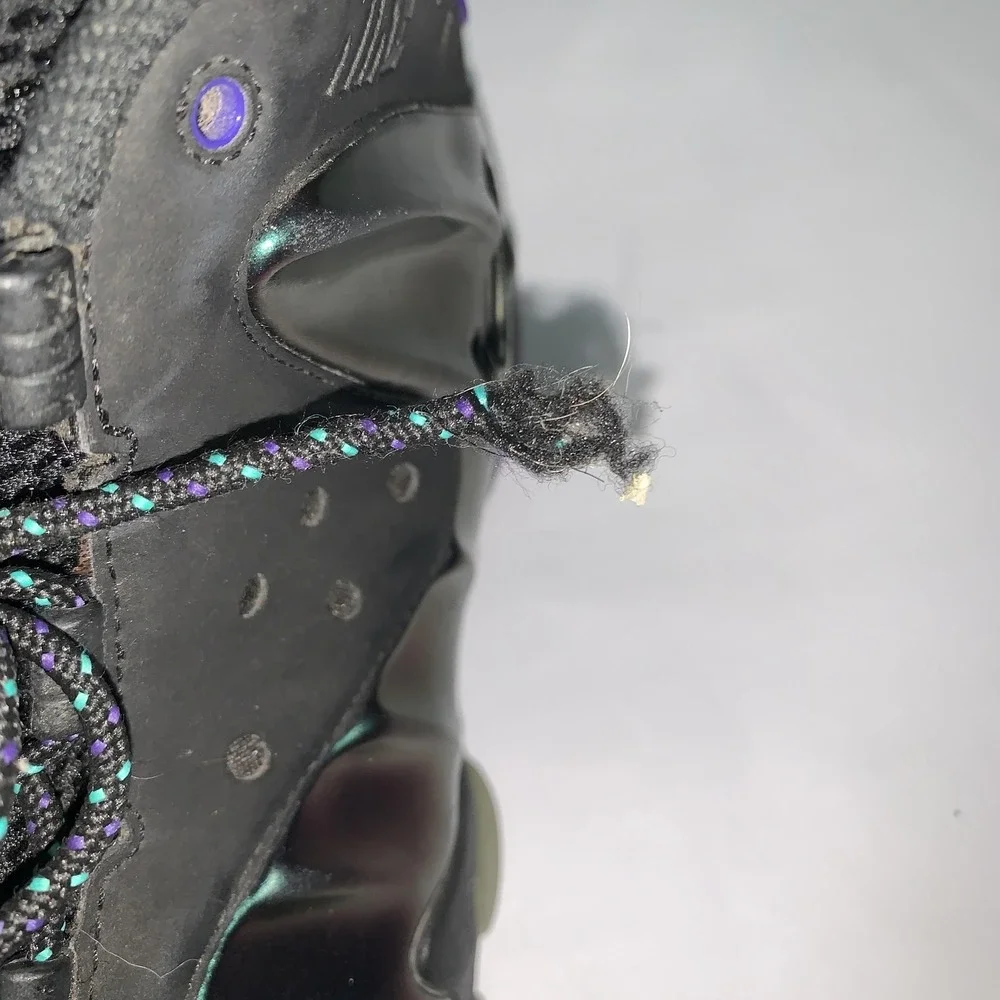 Nike Barkley Posite Max Shoes Mens 10.5 Black Glow Basketball 555097-003